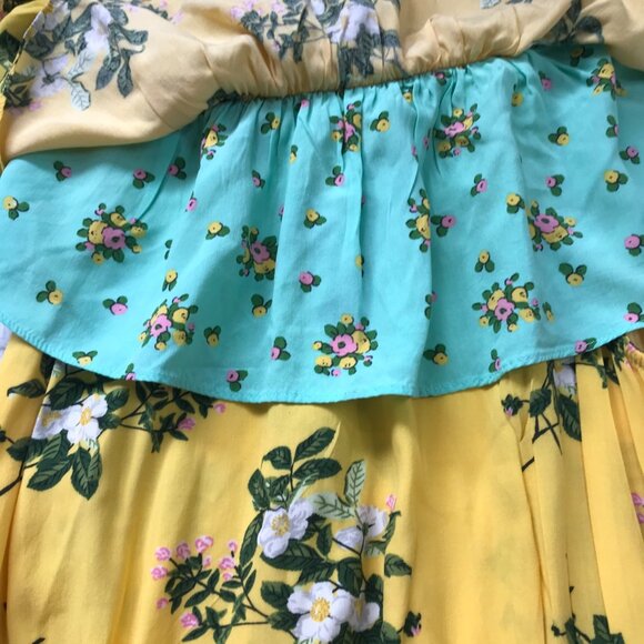 Matilda Jane Hooked On A Feeling Dress Women's M 100% Rayon Floral Off Shoulder - Picture 9 of 11